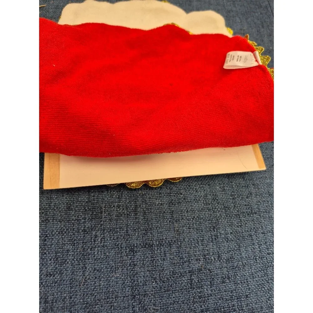 Modern Baby Holiday Bibs Set Of 2 My First Christmas Red & White Gold Star Desig